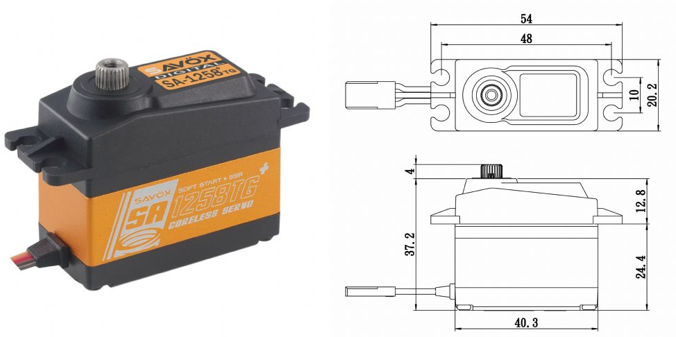 SA-1258TG 舵机 Servo