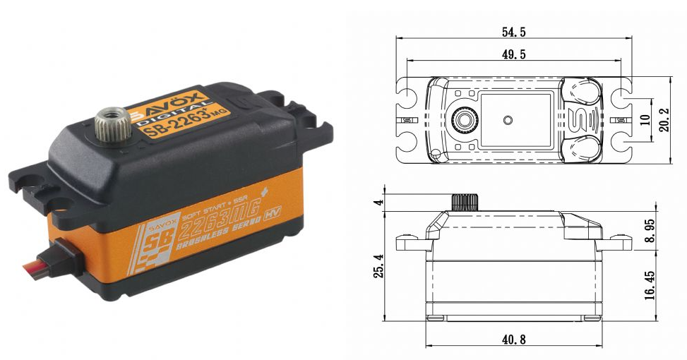 SB-2263MG 舵机 Servo