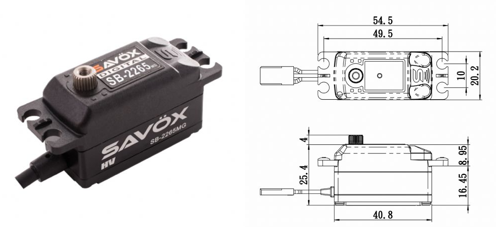 SB-2265MG 舵机 Servo