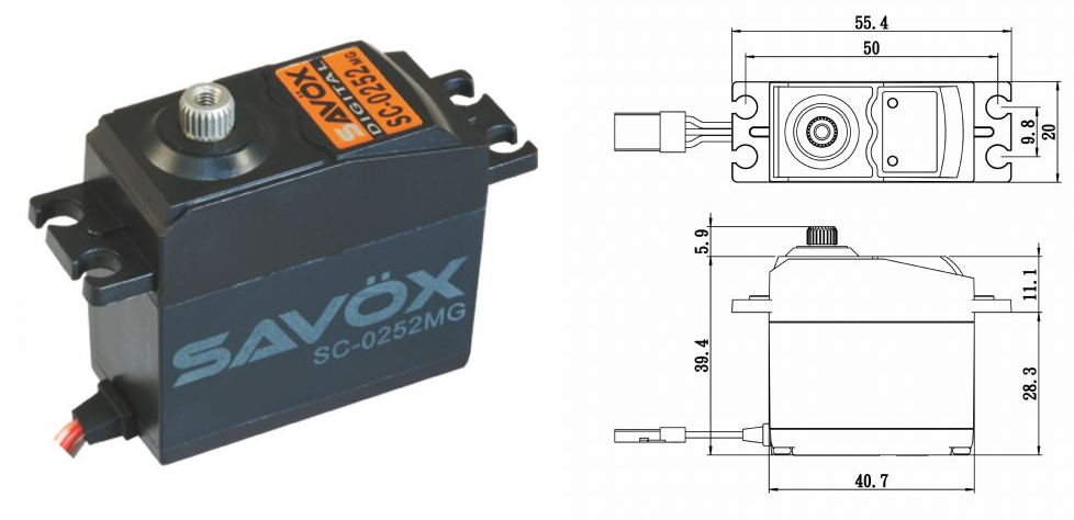 SC-0252MG 舵机 Servo