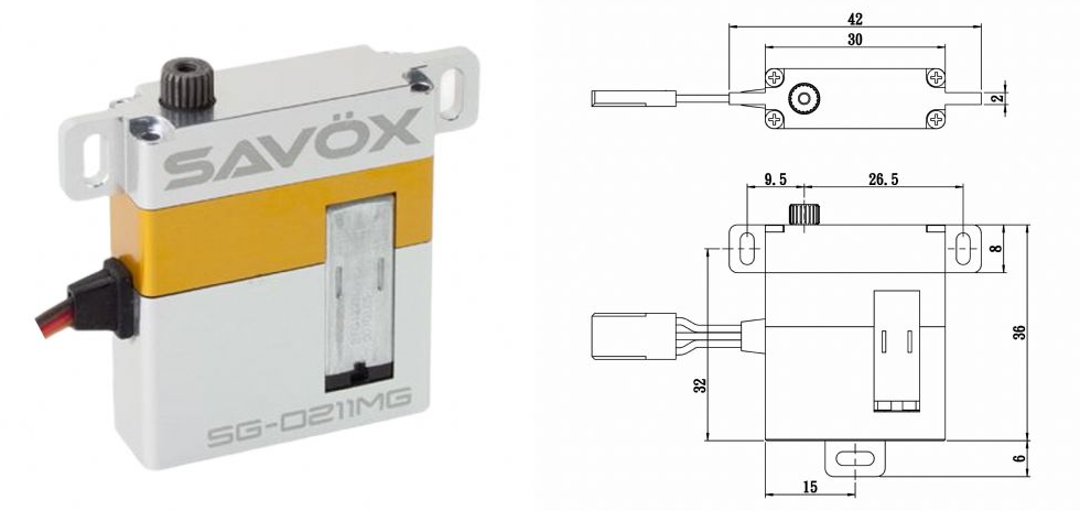 SG-0211MG 舵机 Servo